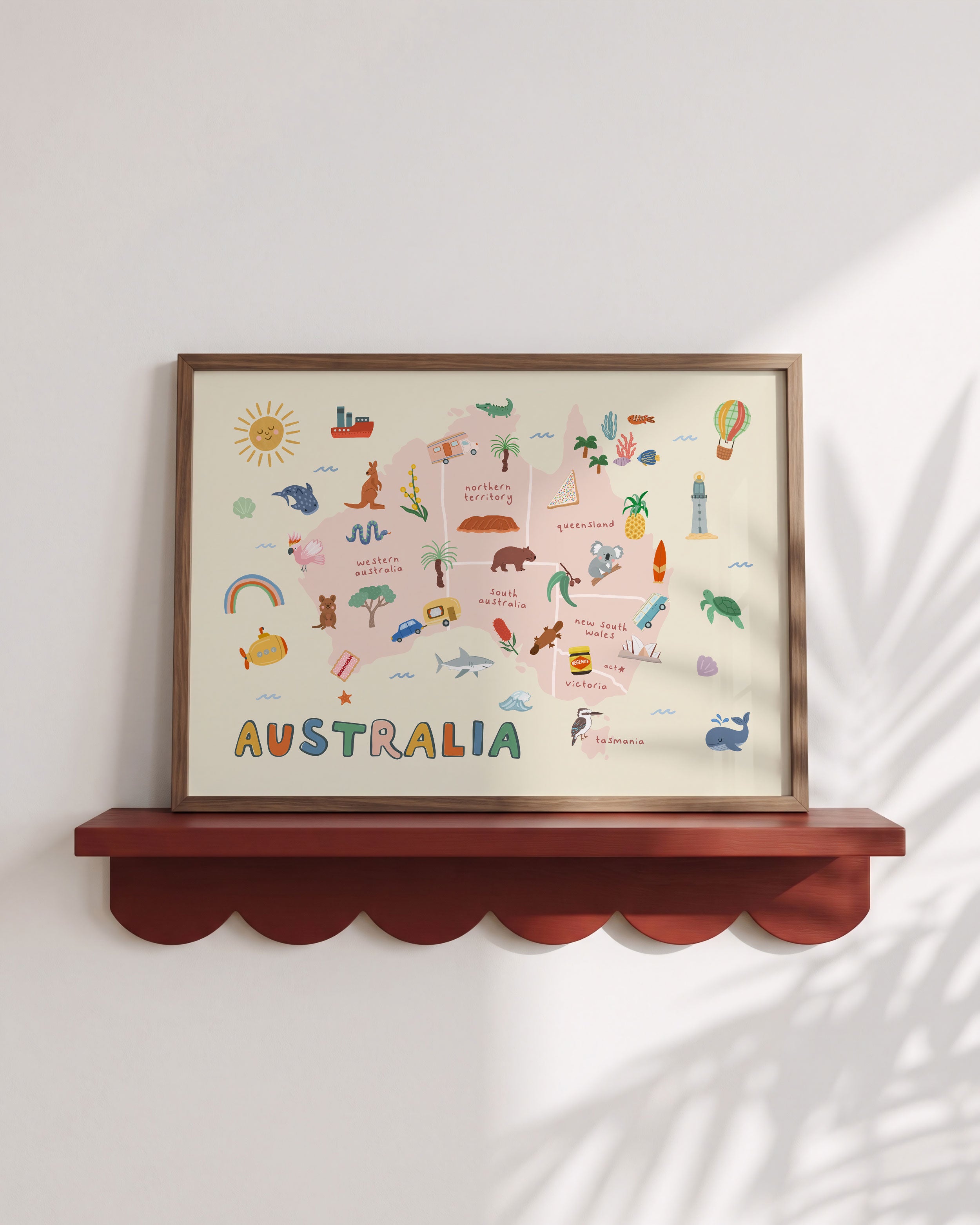 Australia Map Print
