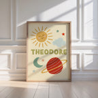 Space & Sun Personalised Name Print