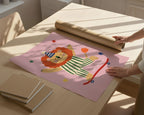 Be Brave Lion Print - Pink
