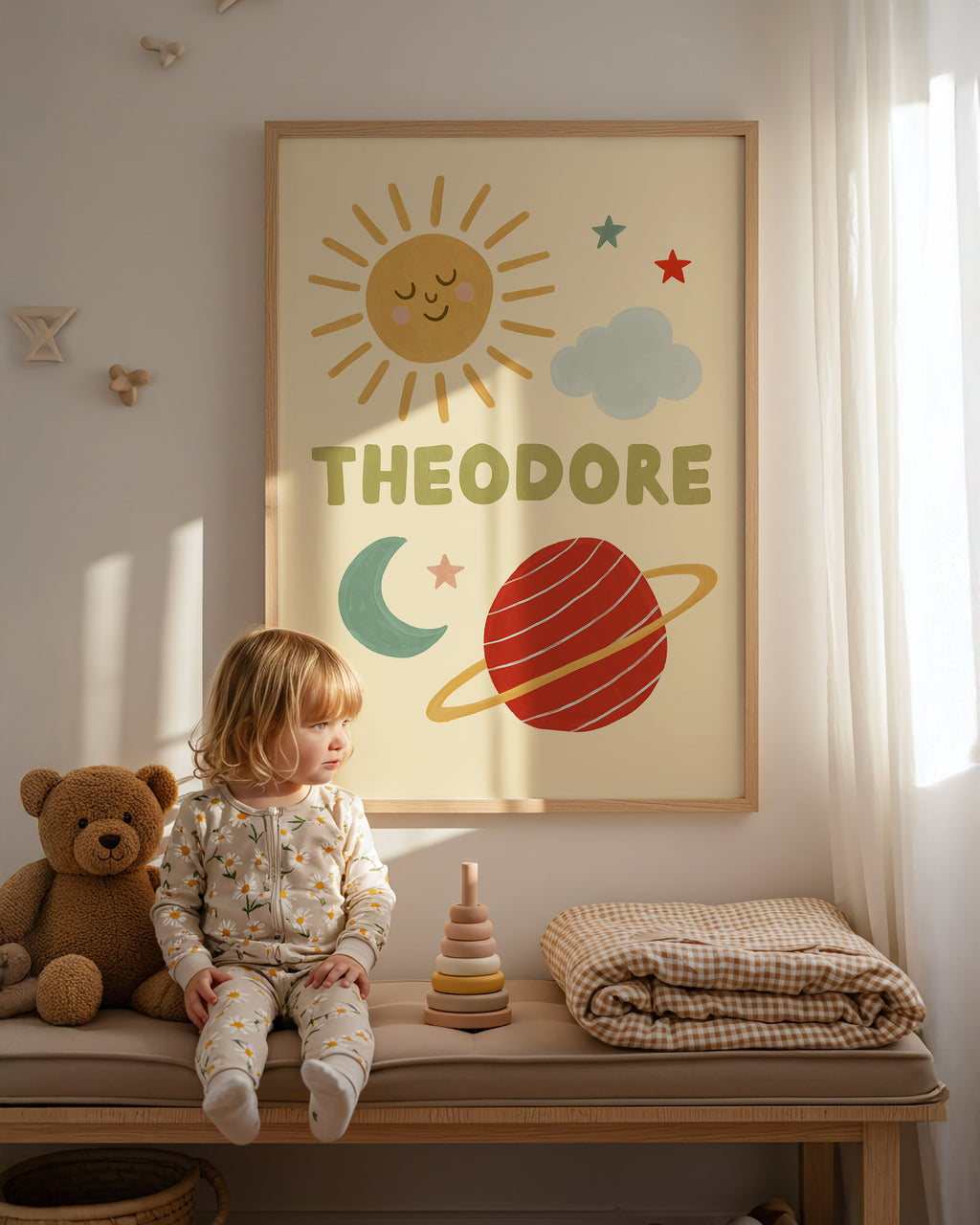 Space & Sun Personalised Name Print