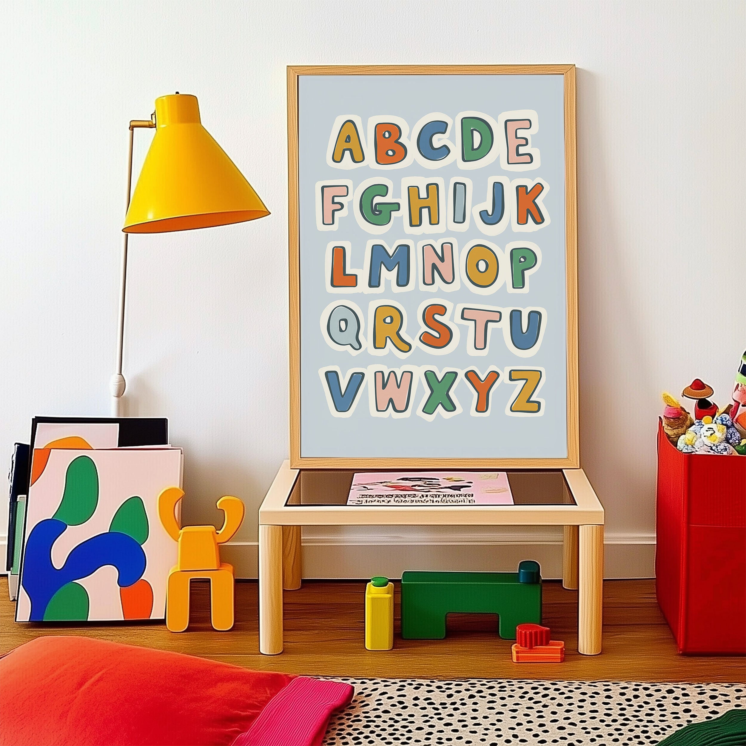 Retro ABC Alphabet Print