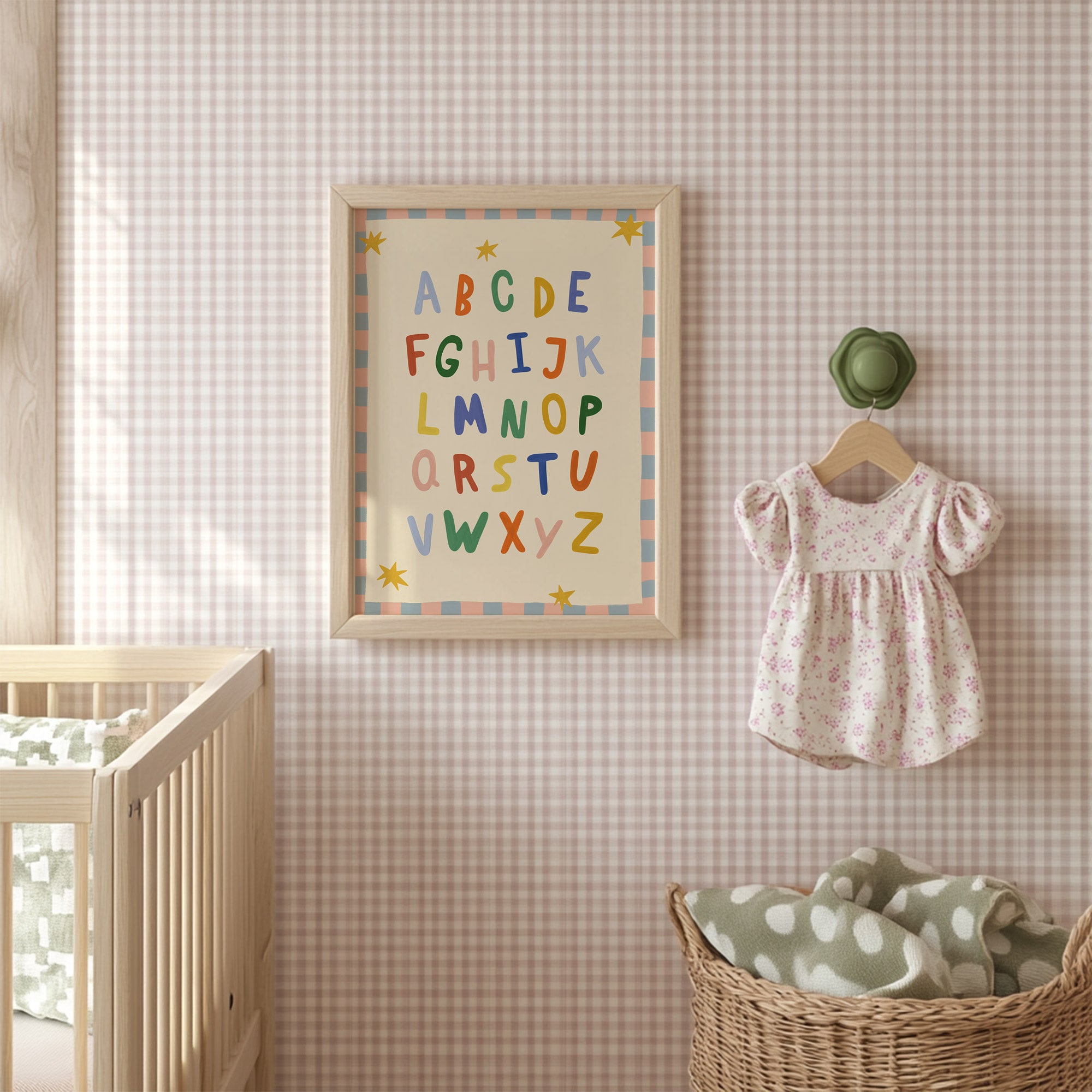 Simple ABC Pink Alphabet Print