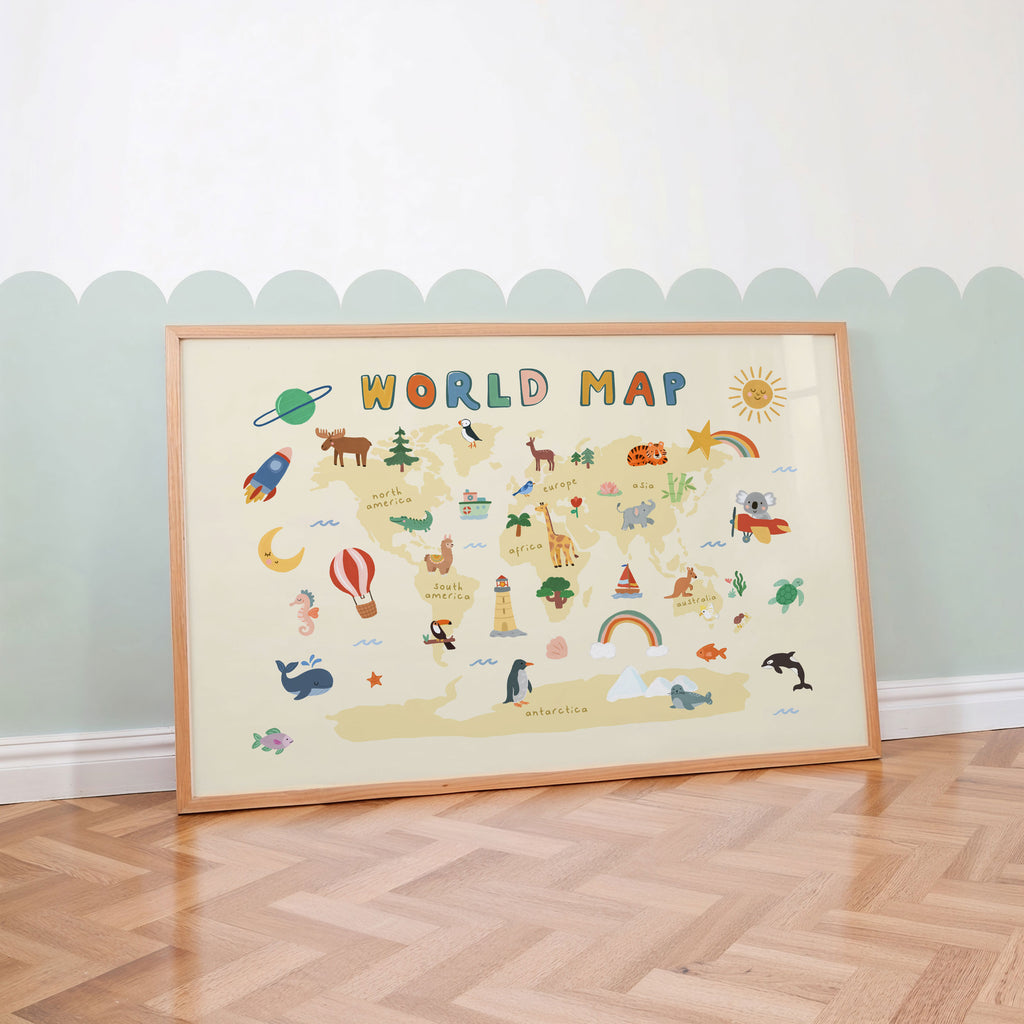 World Map Print