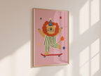 Be Brave Lion Print - Pink