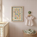 Simple ABC Alphabet Blue Print