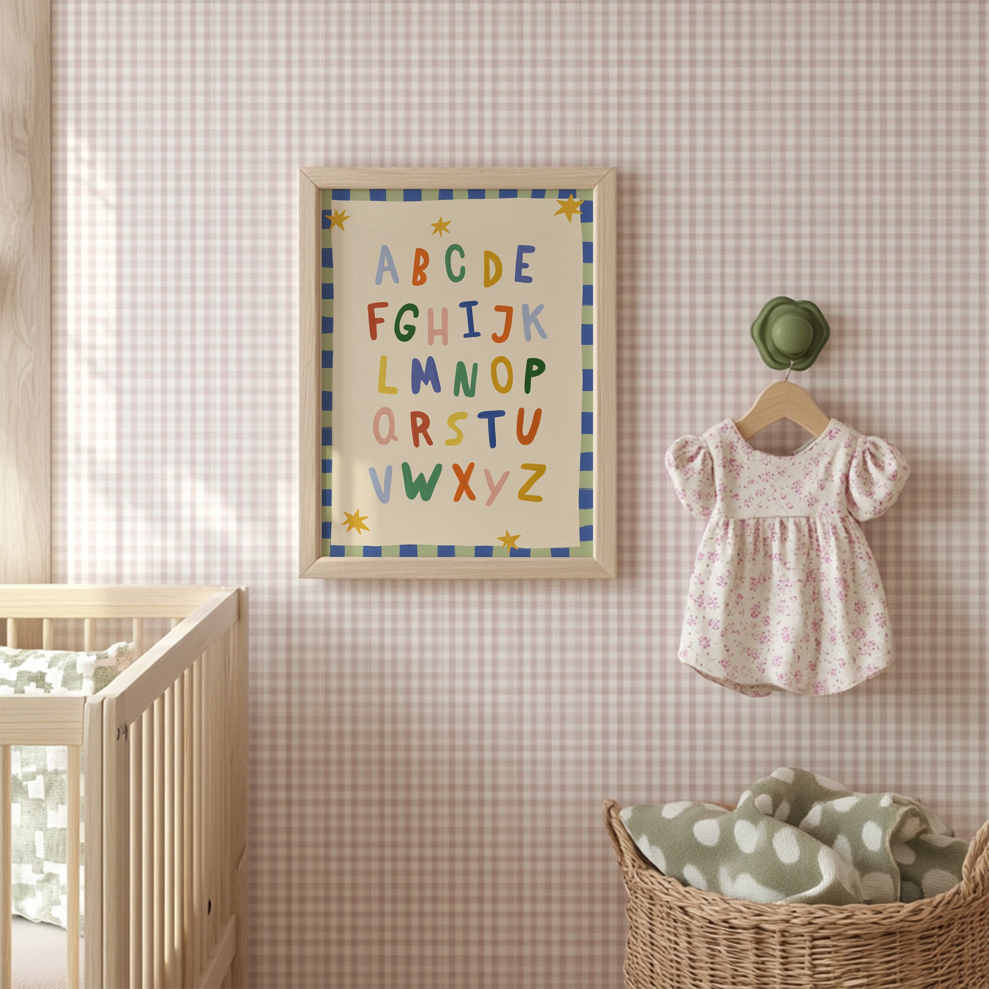 Simple ABC Alphabet Blue Print