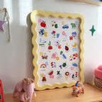 Kids Alphabet Print - Modern ABC Nursery Wall Art