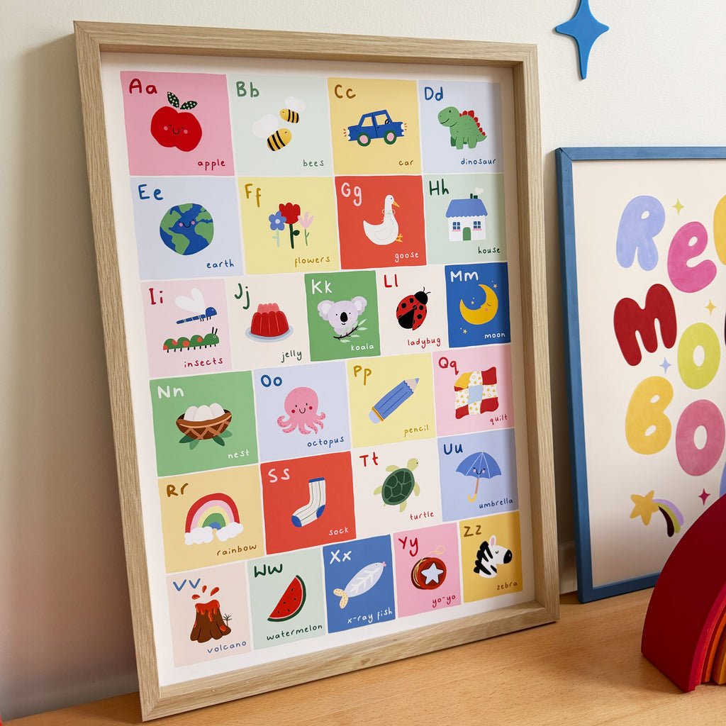 Modern Alphabet Print - ABC Poster for Kids