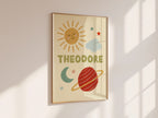 Space & Sun Personalised Name Print