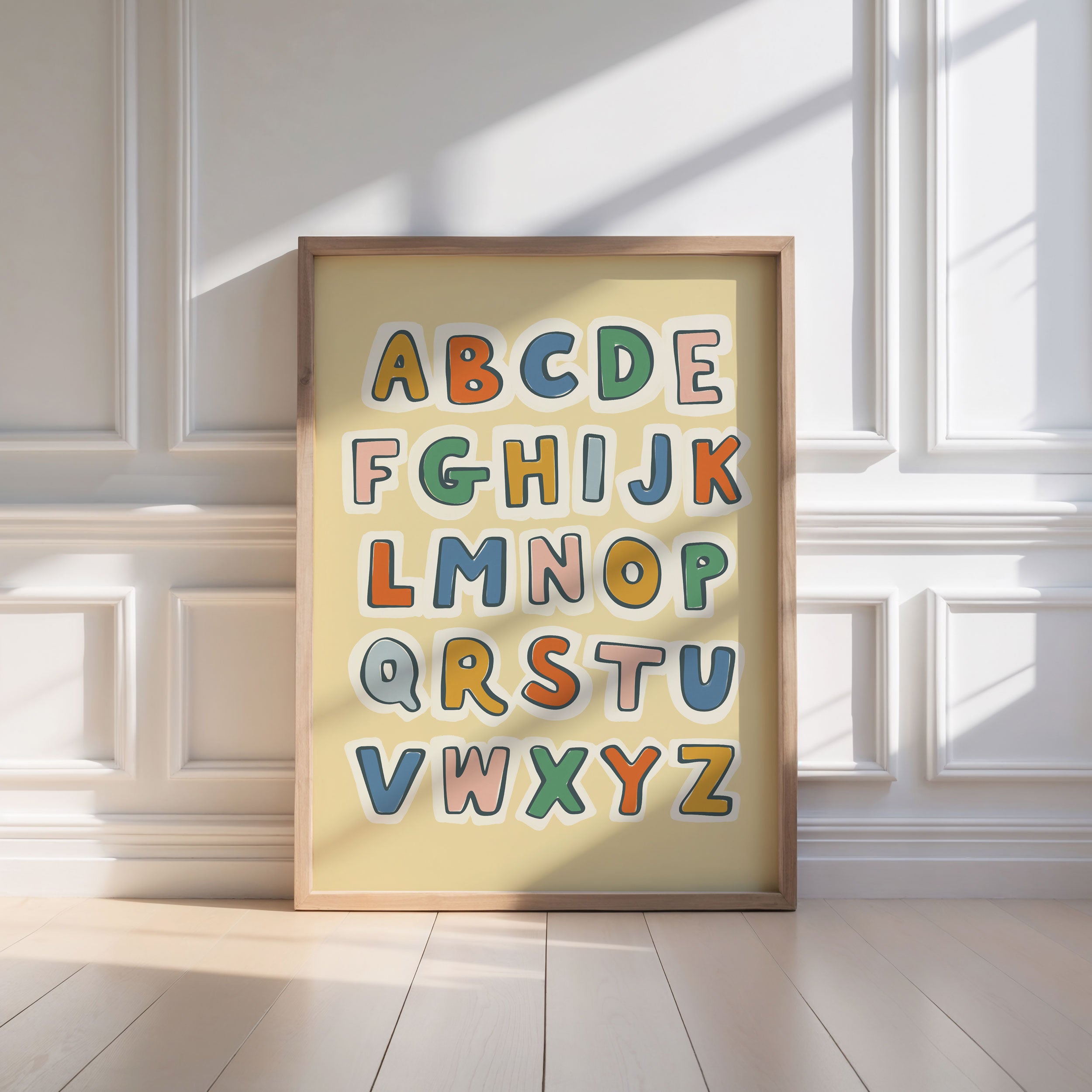 Retro ABC Alphabet Print