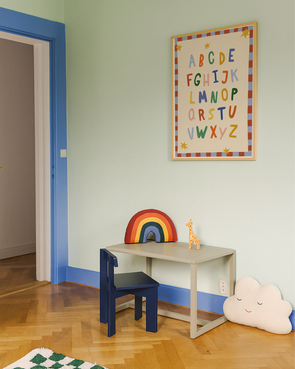 Simple ABC Alphabet Red Print