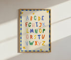 Simple ABC Alphabet Blue Print