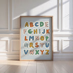 Retro ABC Alphabet Print