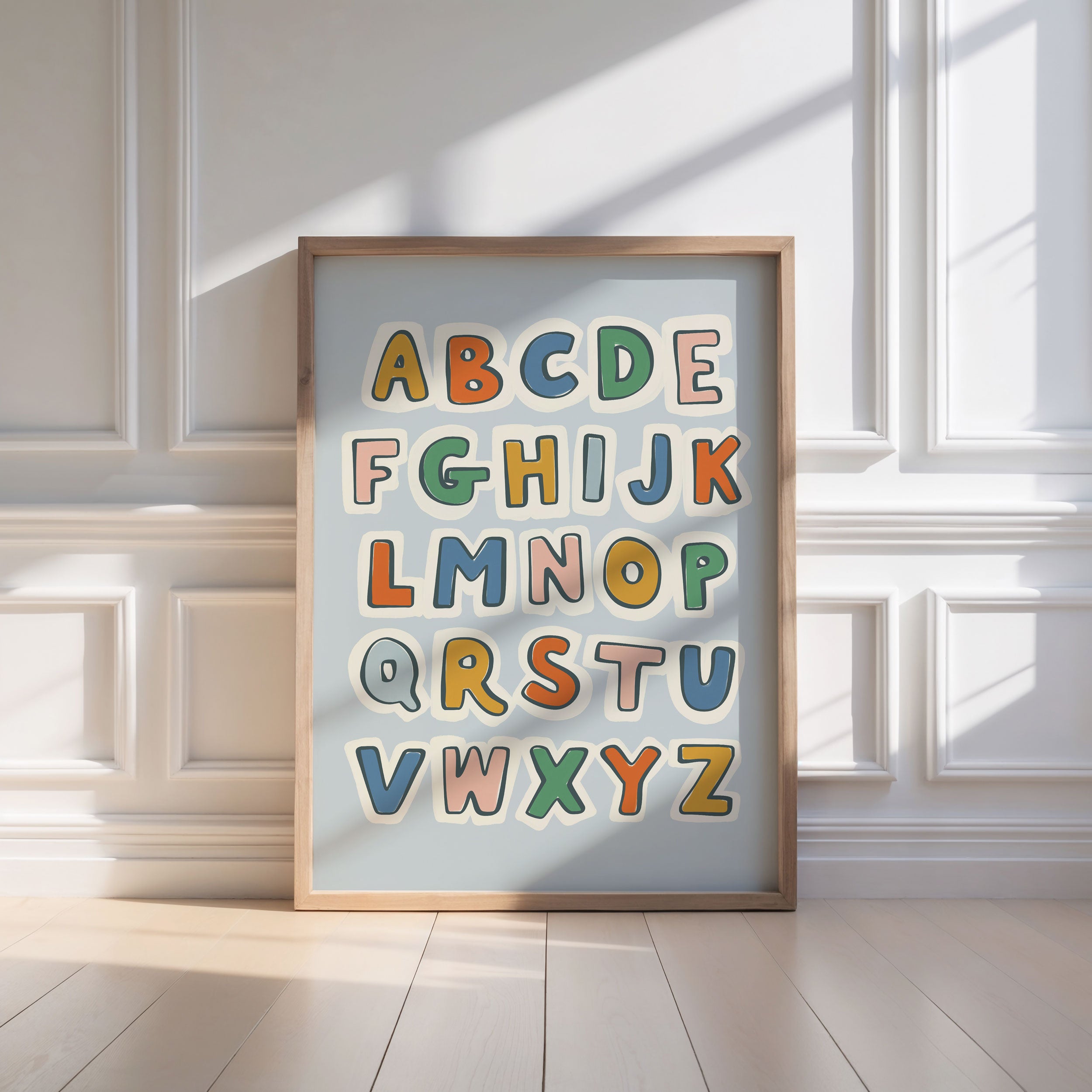 Retro ABC Alphabet Print