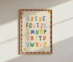 Simple ABC Alphabet Red Print