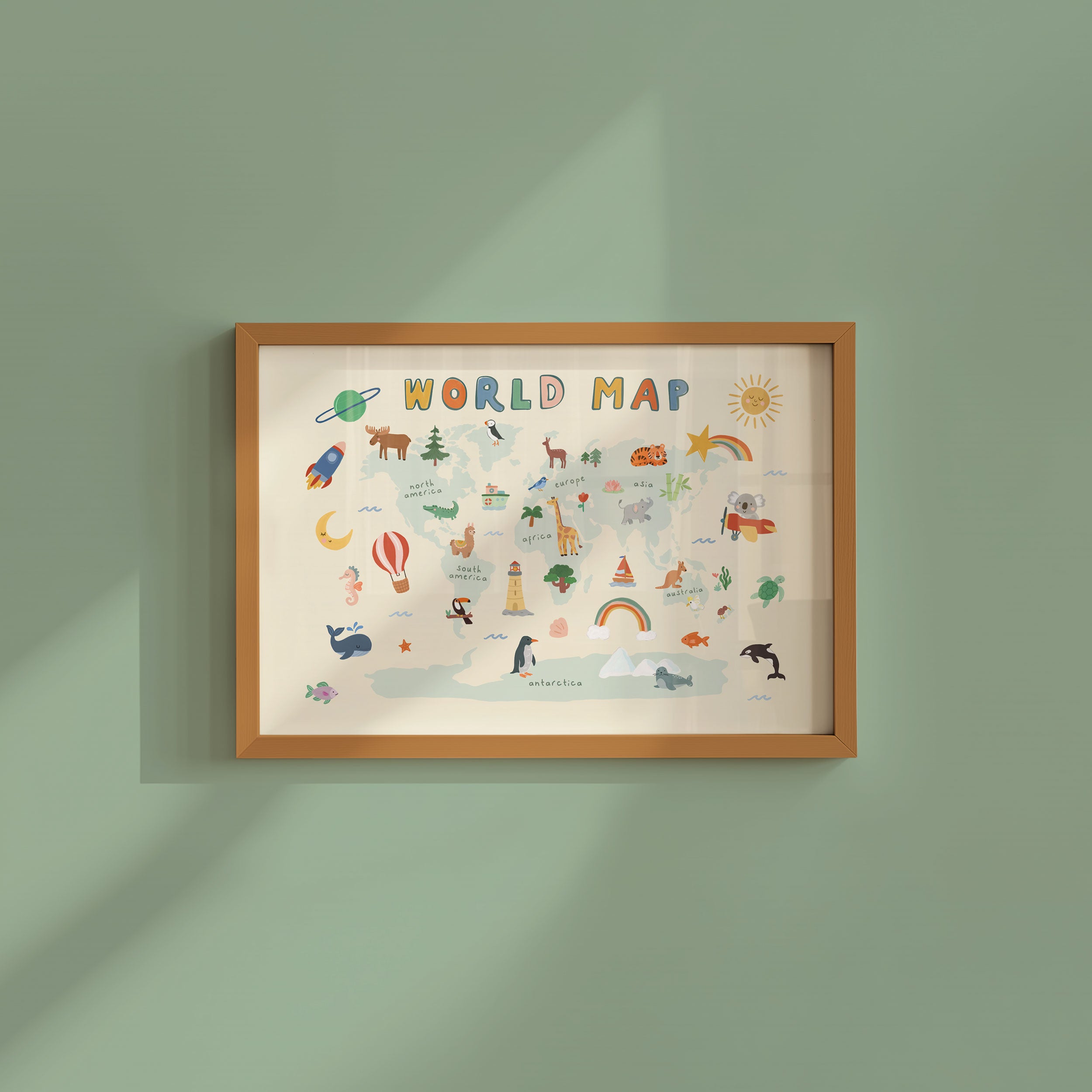 World Map Print