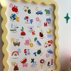 Kids Alphabet Print - Modern ABC Nursery Wall Art