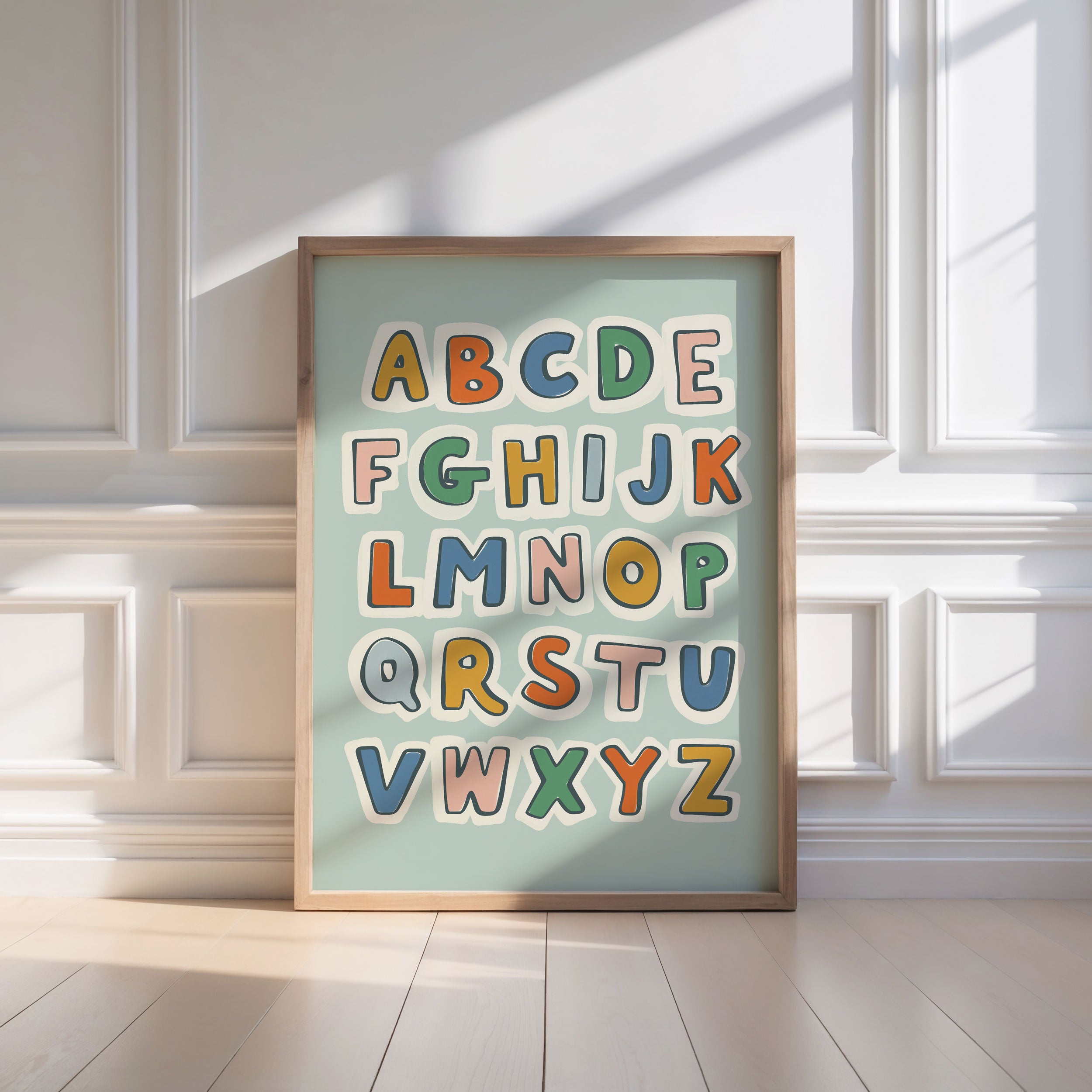 Retro ABC Alphabet Print