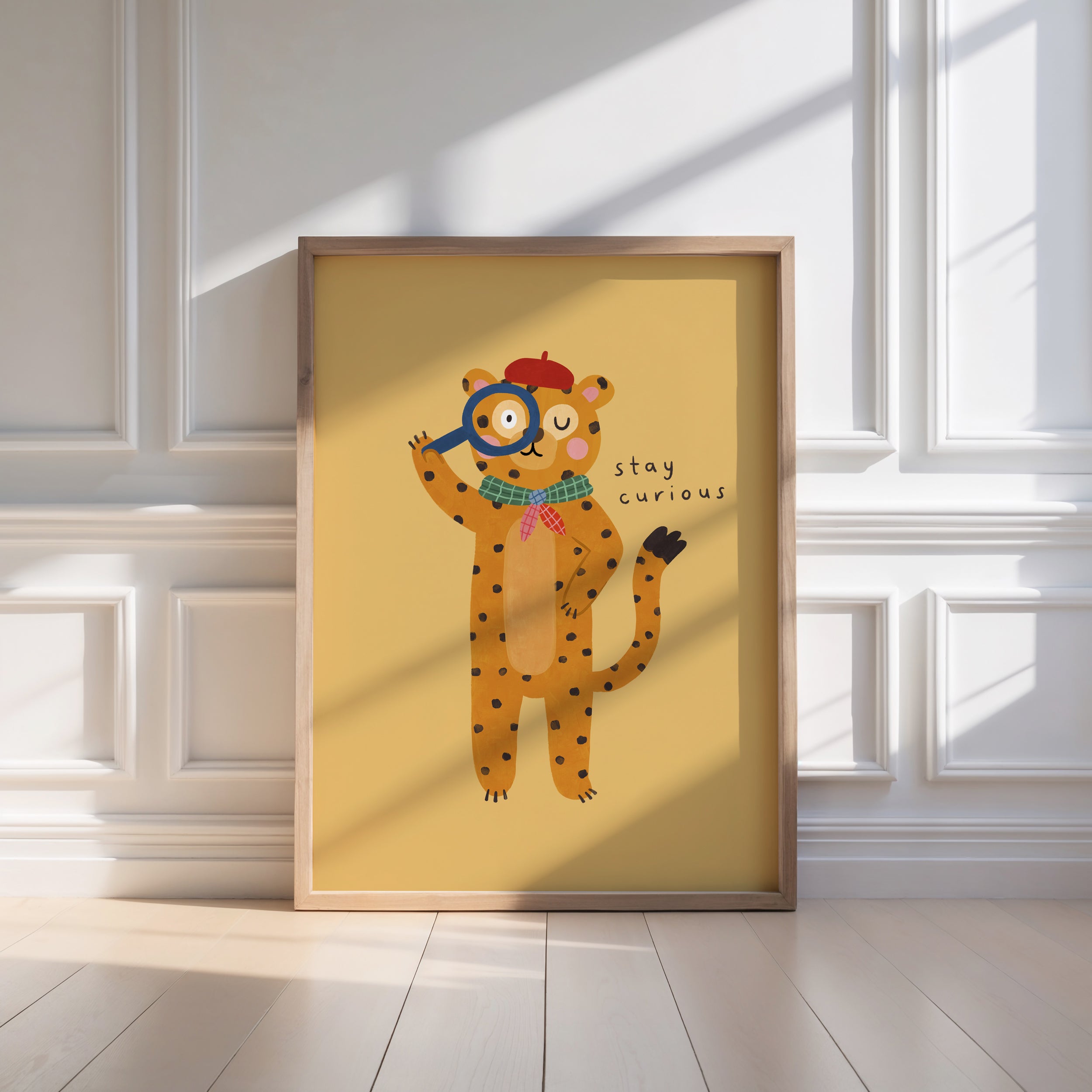 Stay Curious Leopard Print