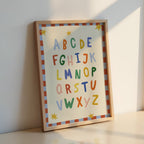 Simple ABC Alphabet Red Print