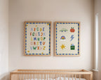 Simple ABC Alphabet Blue Print