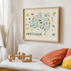 Australia Map Print