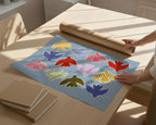 Flying Birds Print - Blue