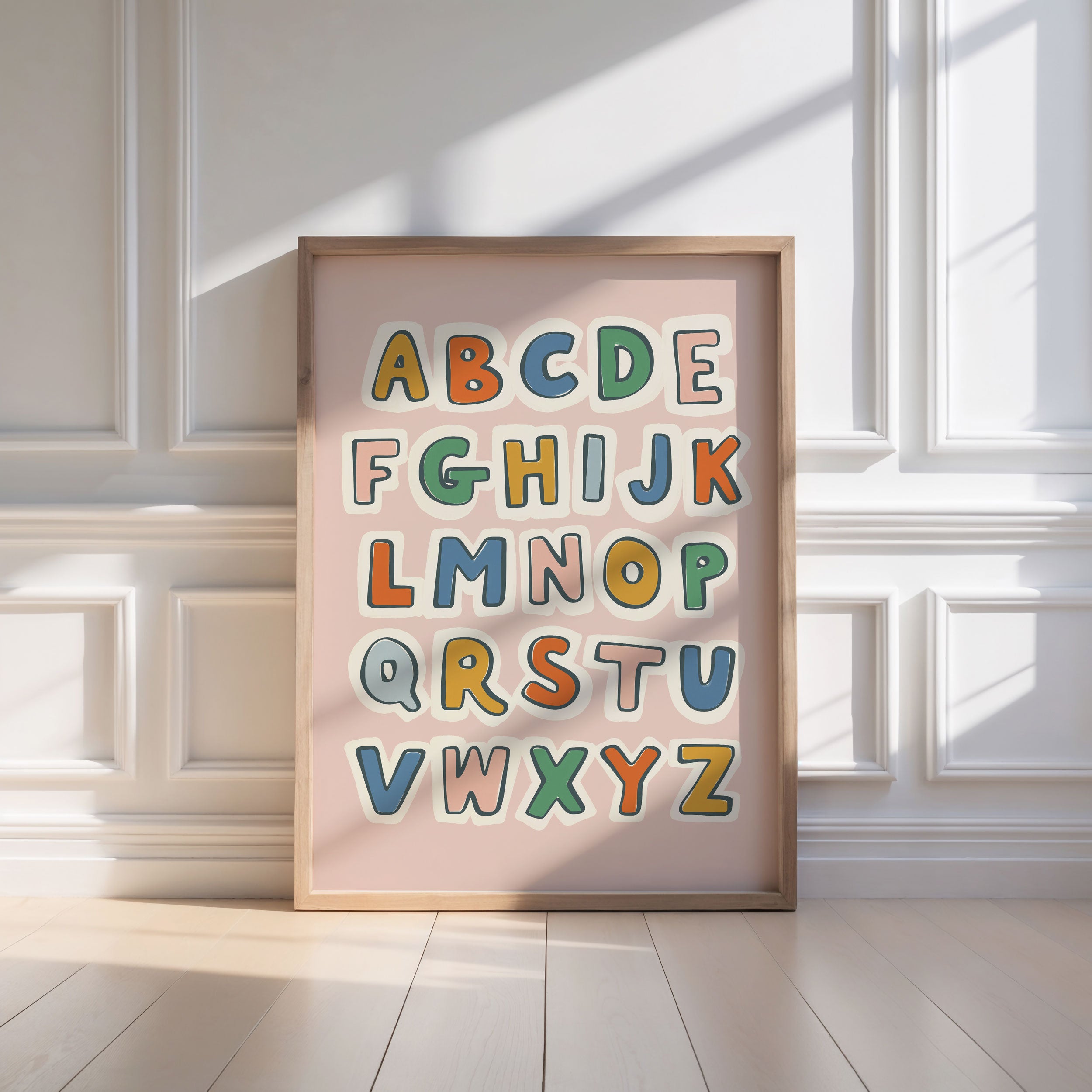 Retro ABC Alphabet Print