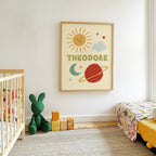 Space & Sun Personalised Name Print