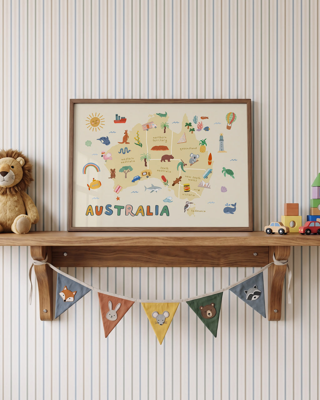 Australia Map Print