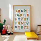 Retro ABC Alphabet Print