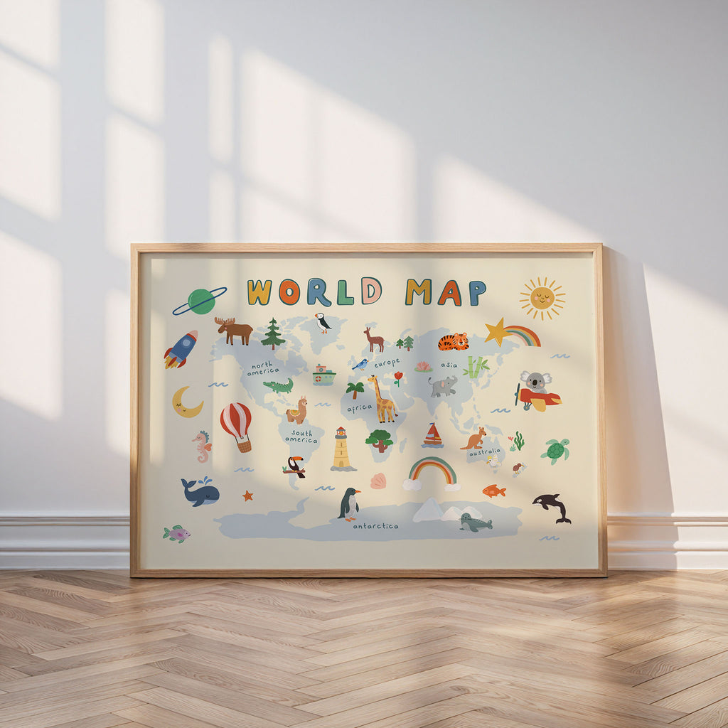World Map Print