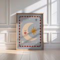 Sweet Dreams Moon Print - Blue