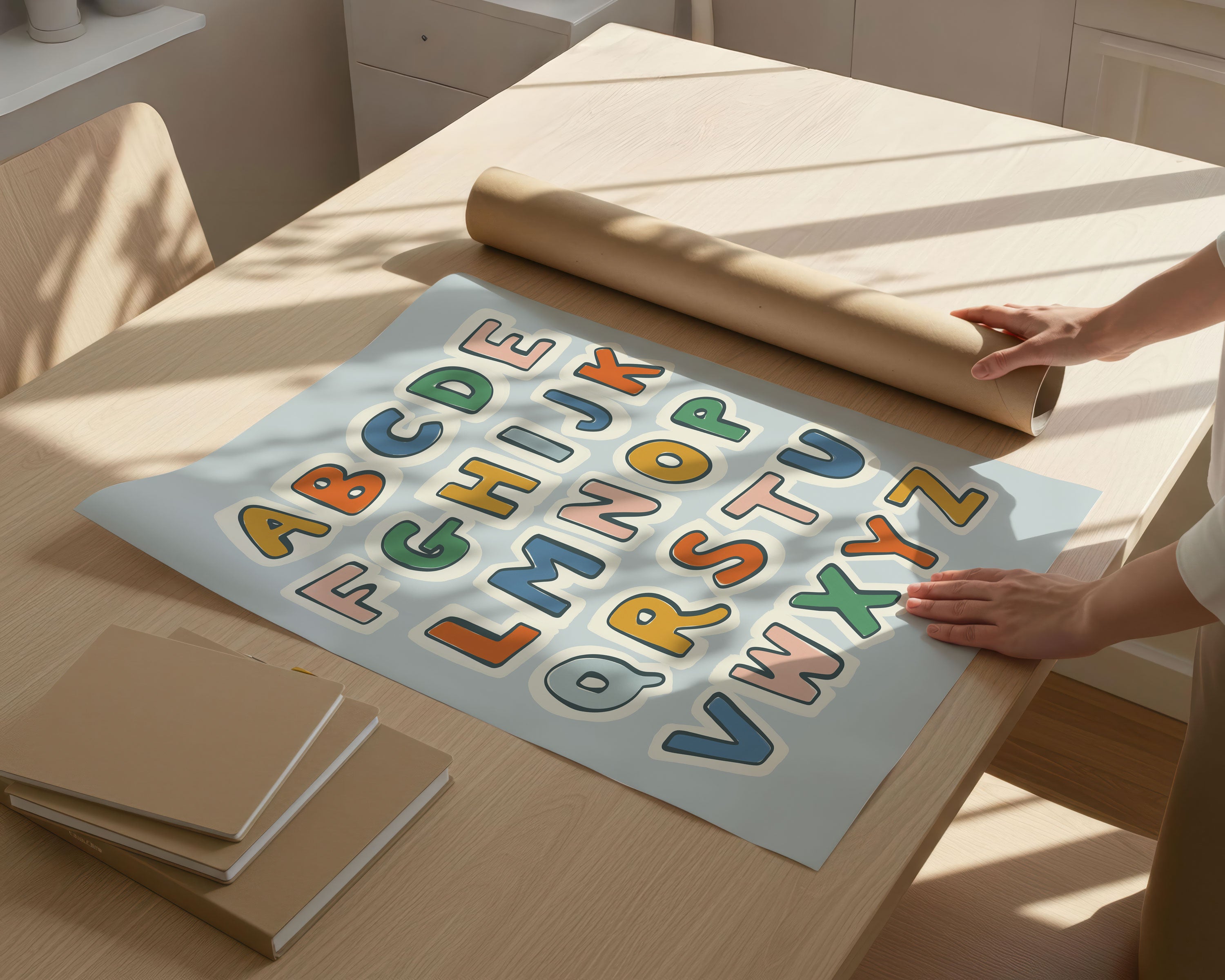 Retro ABC Alphabet Print