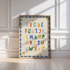 Simple ABC Alphabet Blue Print