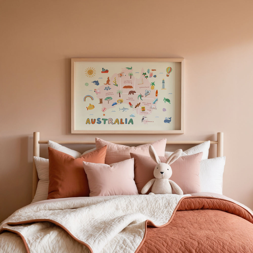 Australia Map Print