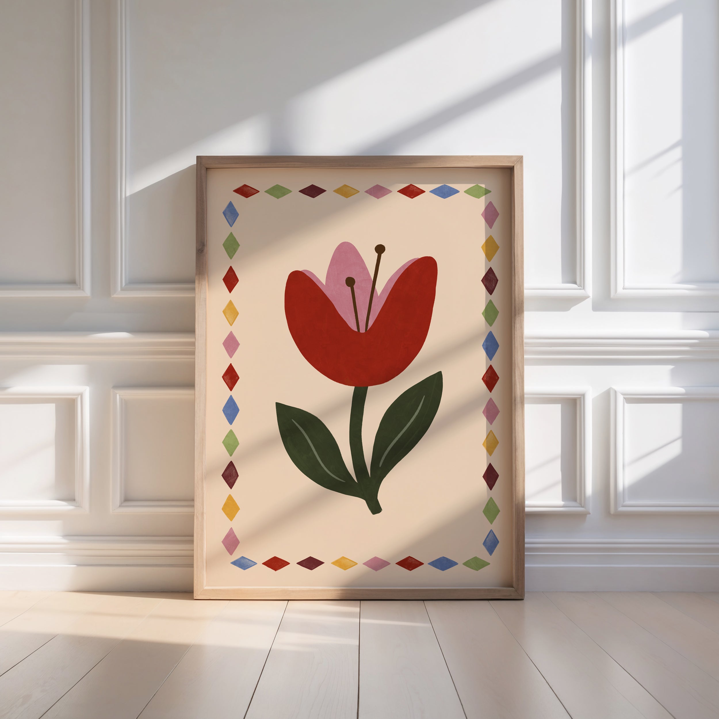 Red Tulip Print