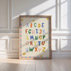 Simple ABC Pink Alphabet Print