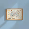 Australia Map Print