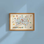 Australia Map Print