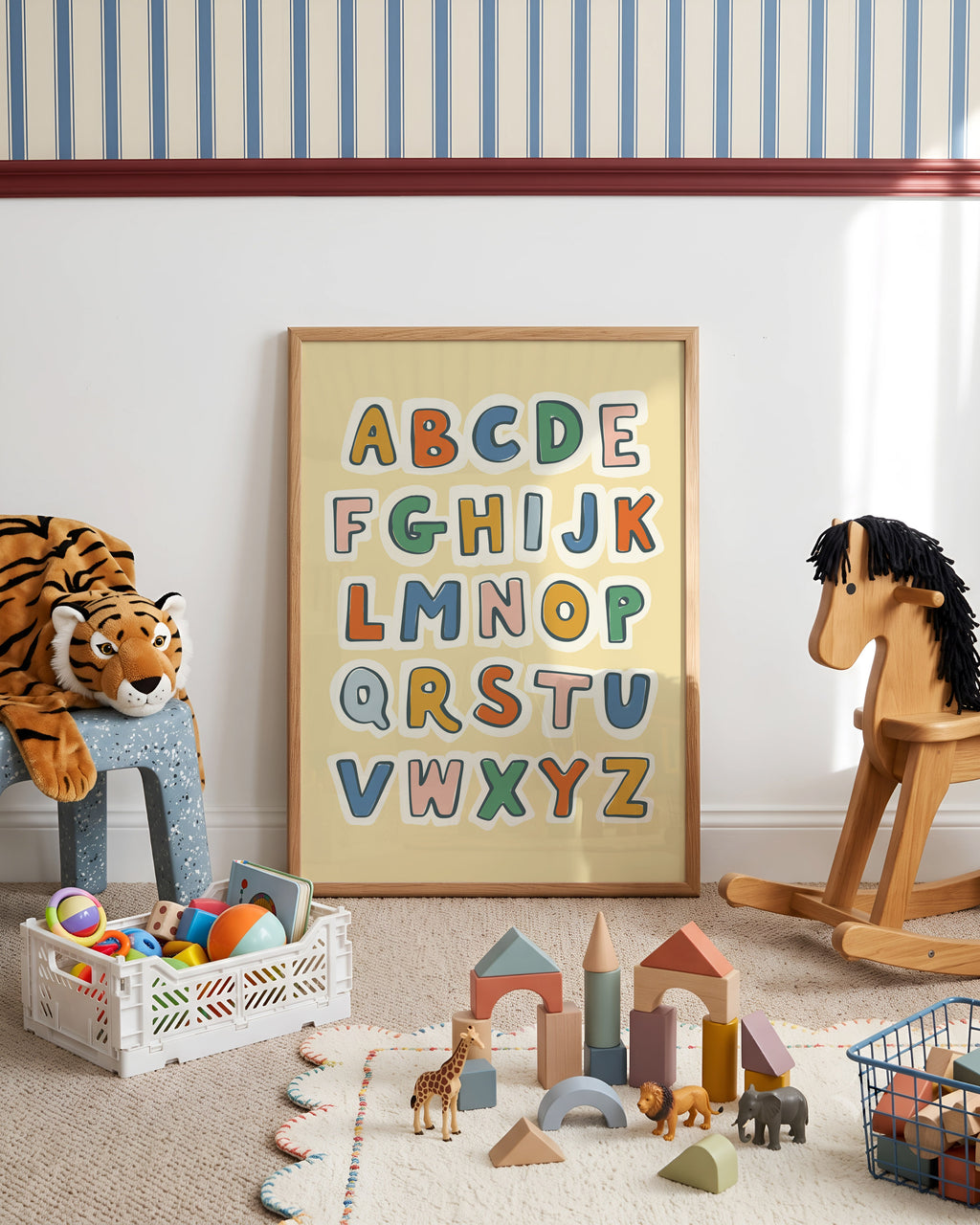 Retro ABC Alphabet Print