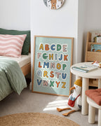 Retro ABC Alphabet Print