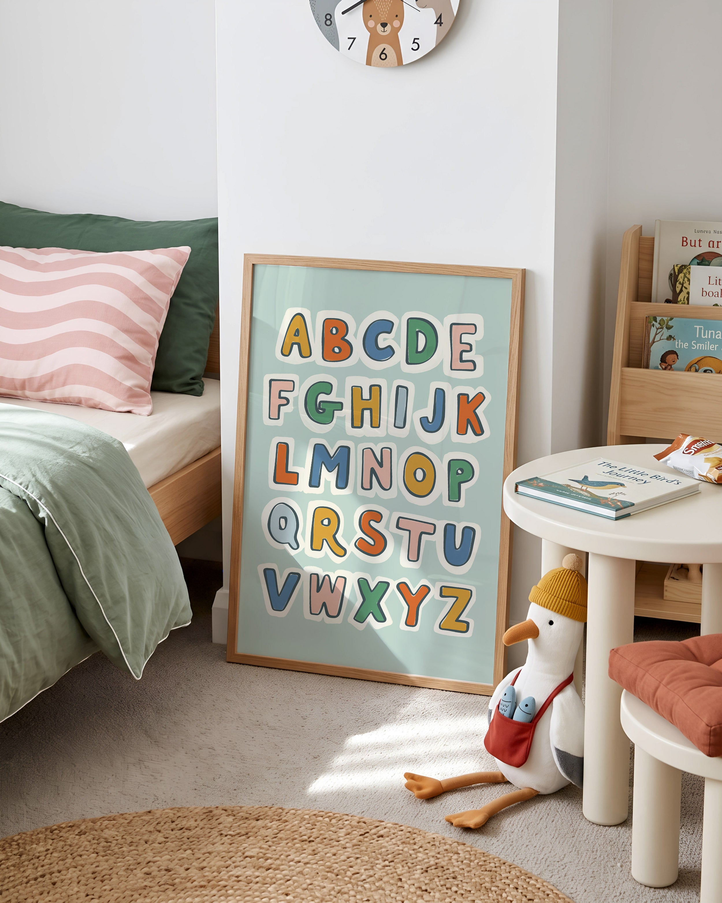 Retro ABC Alphabet Print