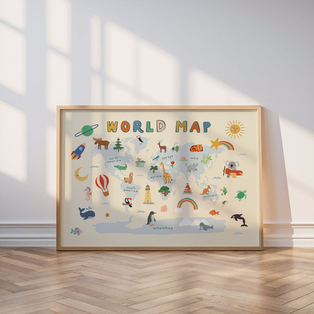 World Map Print