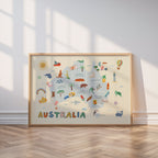 Australia Map Print