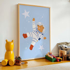 Space Astronaut Bear Print