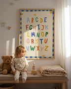 Simple ABC Alphabet Blue Print