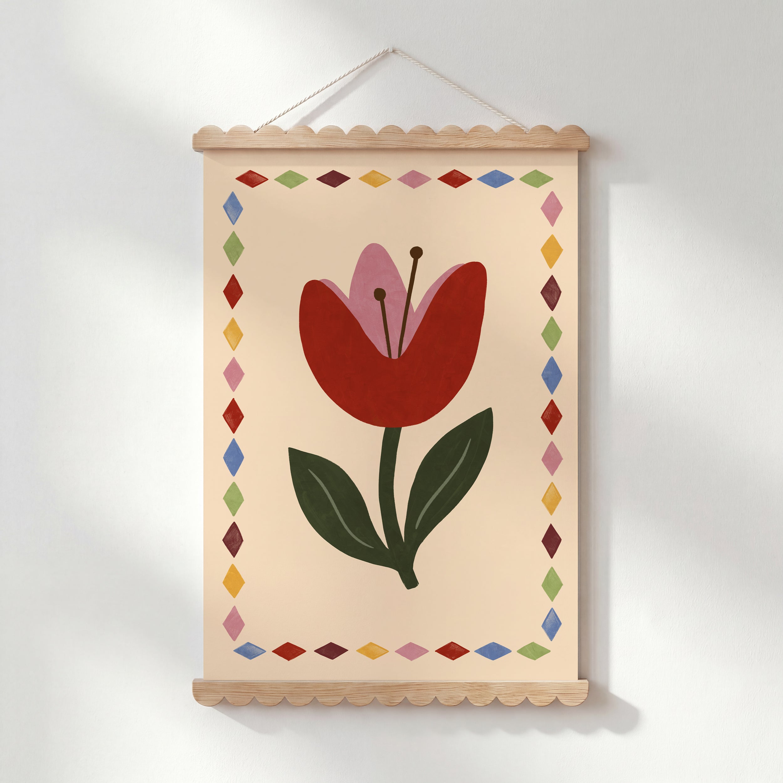 Red Tulip Print