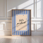 Let's Pretend Blue Print