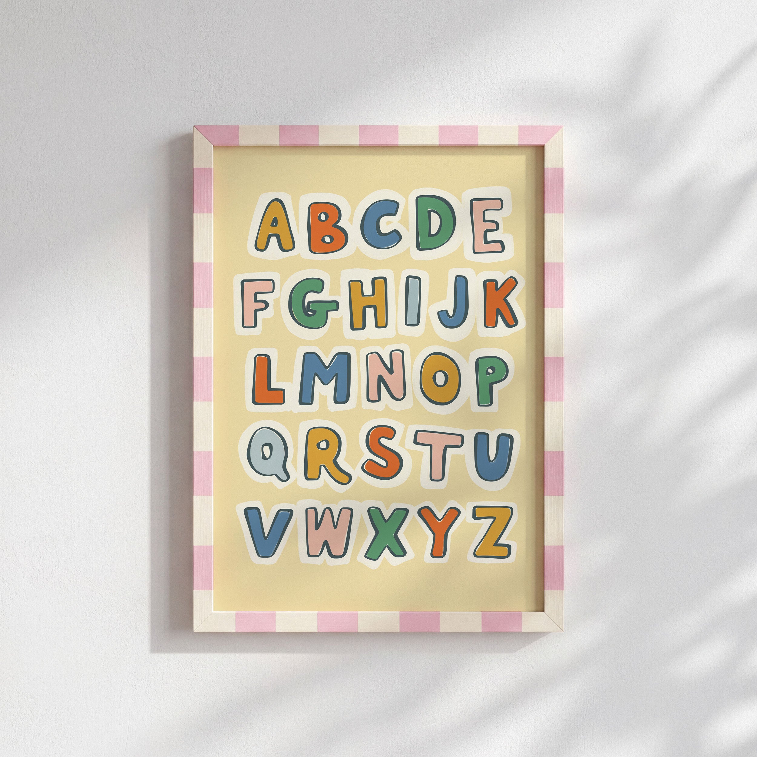 Retro ABC Alphabet Print